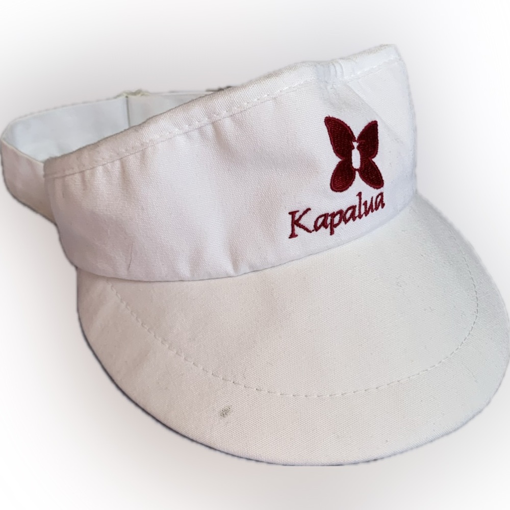 Kapalua, Hawaii 🤙 ladies white sun visor golf tennis resort, Great gift idea